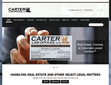 Tablet Screenshot of lawcarter.com